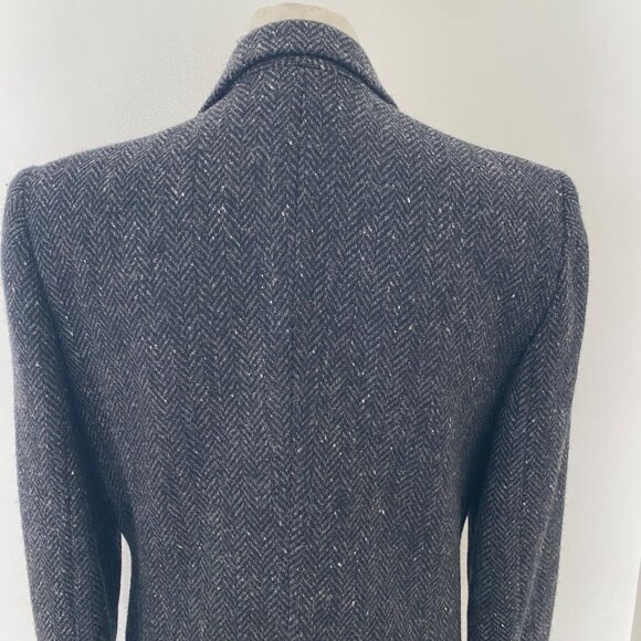 Ralph Lauren Jacket Blazer Wool Herringbone Gray - Picture 9 of 15